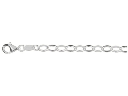 Bracelet jaseron ovale , Argent 925 - PARADOXE