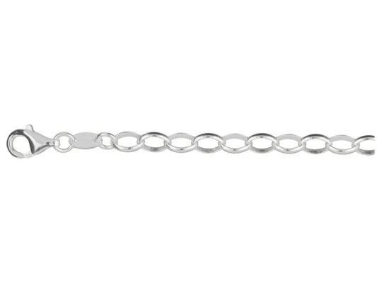 Bracelet jaseron ovale , Argent 925 - PARADOXE