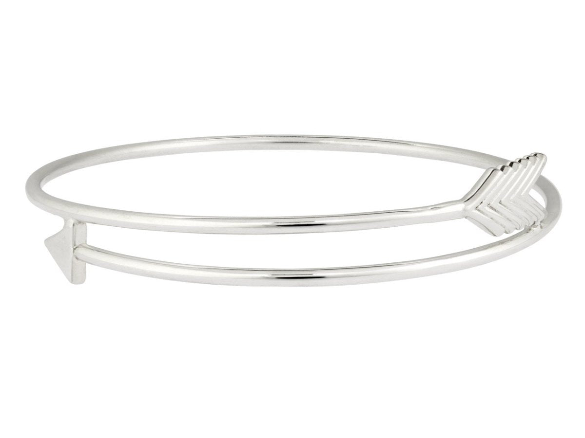 Bracelet Jonc ouvert Flèche , Argent 925 - PARADOXE