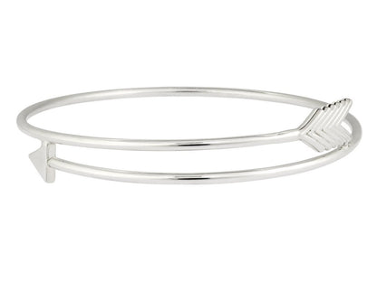 Bracelet Jonc ouvert Flèche , Argent 925 - PARADOXE