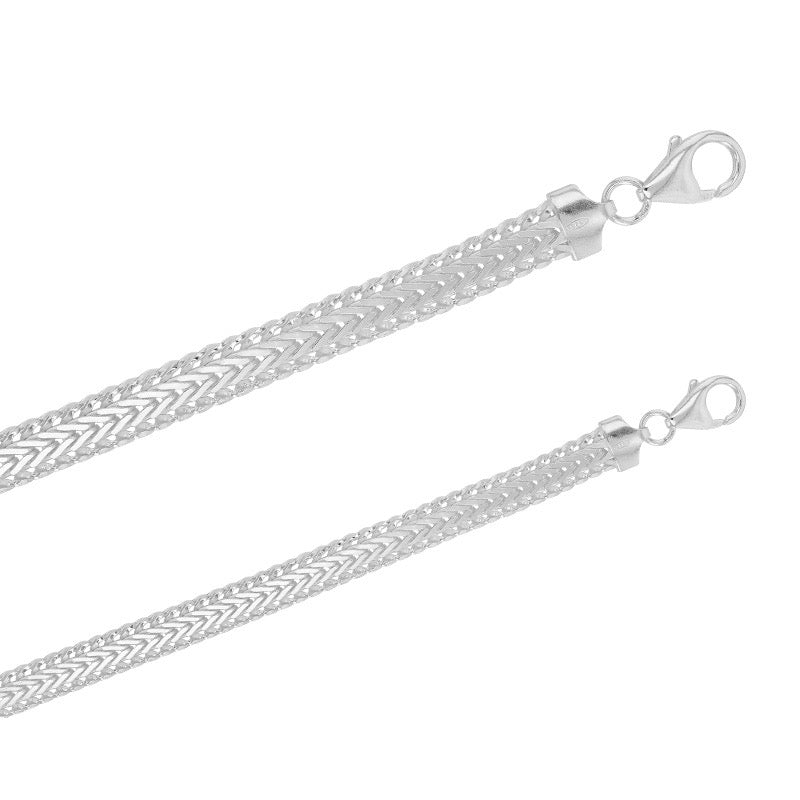 Bracelet maille gourmette américaine , Argent 925 - PARADOXE