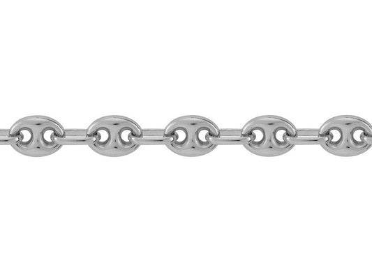 Bracelet maille grain de café ,Argent 925 Rhodié - PARADOXE