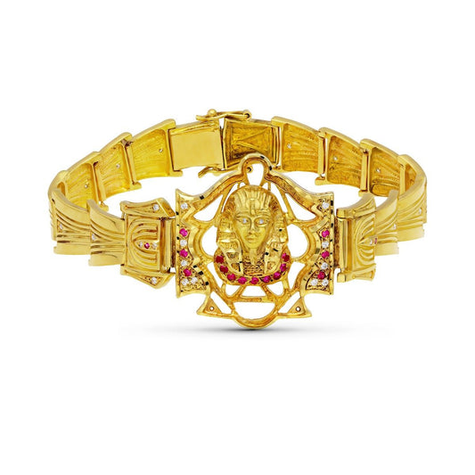 Bracelet pharaon zirconium , Or 18K - PARADOXE