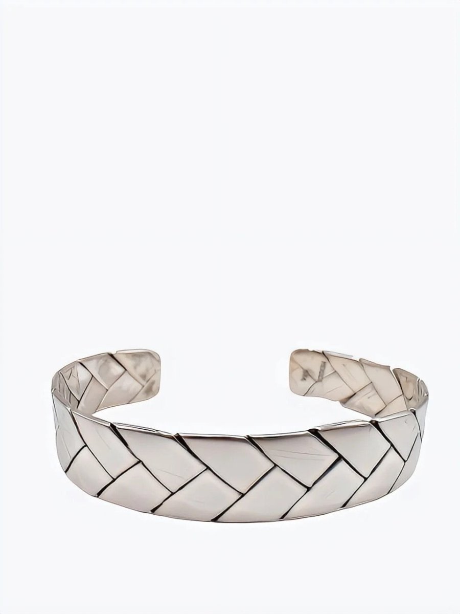 Bracelet tressé plat , Argent 925 - PARADOXE
