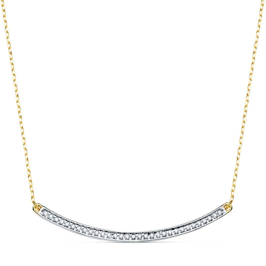 Chaine carril zircon , Or Bicolore 18k - PARADOXE