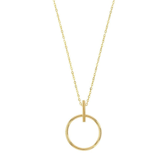 Chaine cercle uni , Or 9K - PARADOXE