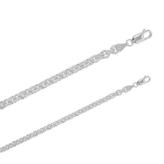 Chaîne de cou maille forçat , Argent 925 - PARADOXE