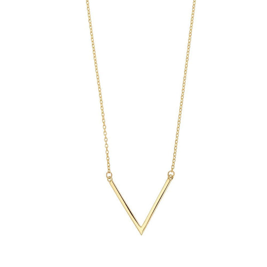Chaine en forme de V , Or 9K - PARADOXE
