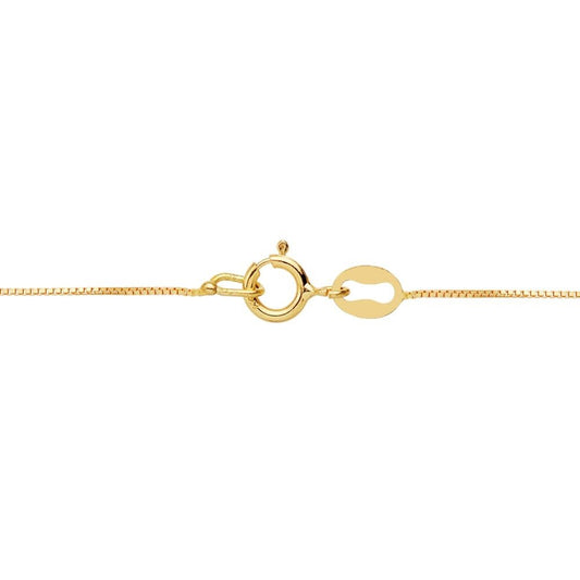 Chaine lune zircon , Or 18K - PARADOXE