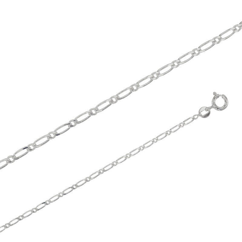 Chaine maille figaro simple , Argent 925 - PARADOXE