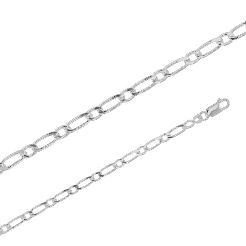 Chaine maille figaro simple , Argent 925 - PARADOXE