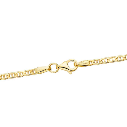 Chaîne maille Marine Battue , Or 18k - PARADOXE