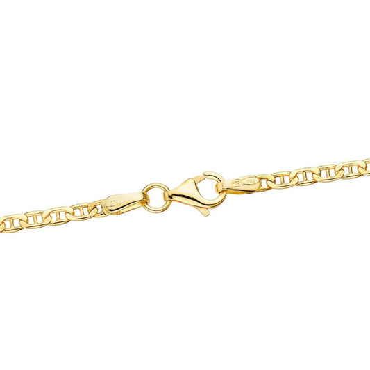 Chaîne maille Marine Battue , Or 18k - PARADOXE