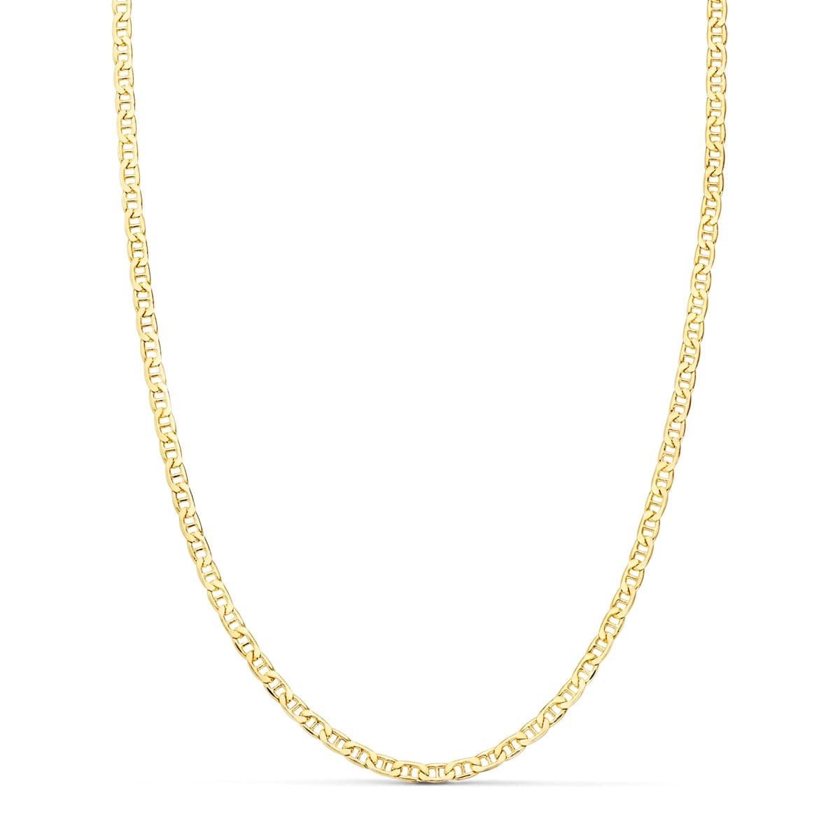 Chaîne maille Marine Battue , Or 18k - PARADOXE