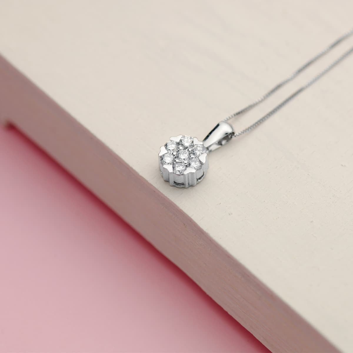 Chaine rond Diamants 0.301 ct, Or blanc 18K - PARADOXE