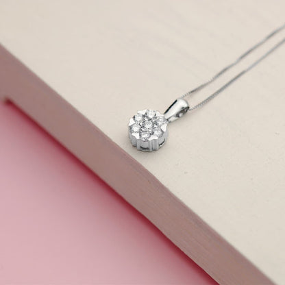 Chaine rond Diamants 0.301 ct, Or blanc 18K - PARADOXE