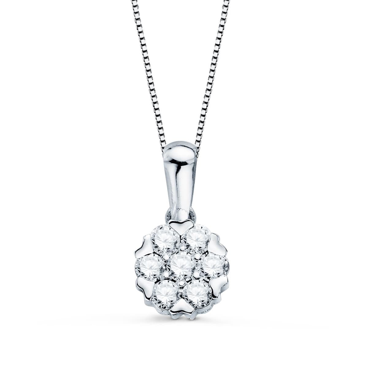 Chaine rond Diamants 0.301 ct, Or blanc 18K - PARADOXE