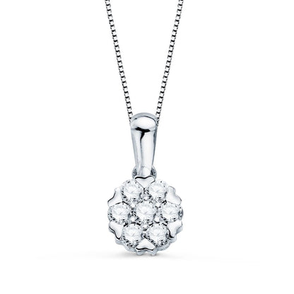 Chaine rond Diamants 0.301 ct, Or blanc 18K - PARADOXE