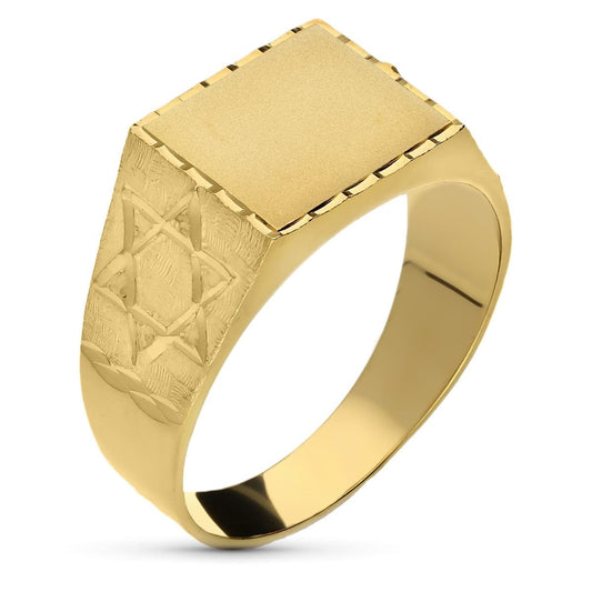 CHEVALIÈRE ETOILE DAVID , OR 18K - PARADOXE