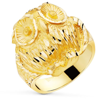 Chevalière Hibou , Or 18K - PARADOXE