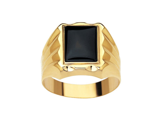 Chevalière Onyx , Or 18k - PARADOXE