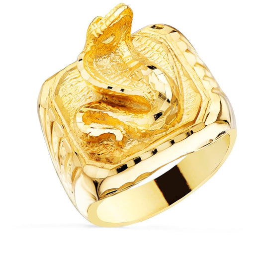 Chevalière serpent , Or 18K - PARADOXE