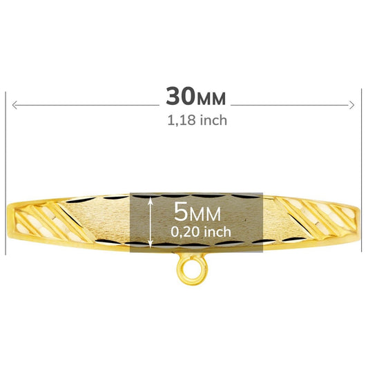 Épingle bébé mat diamantée , Or 18k - PARADOXE