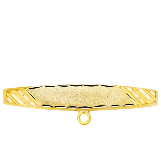 Épingle bébé mat diamantée , Or 18k - PARADOXE