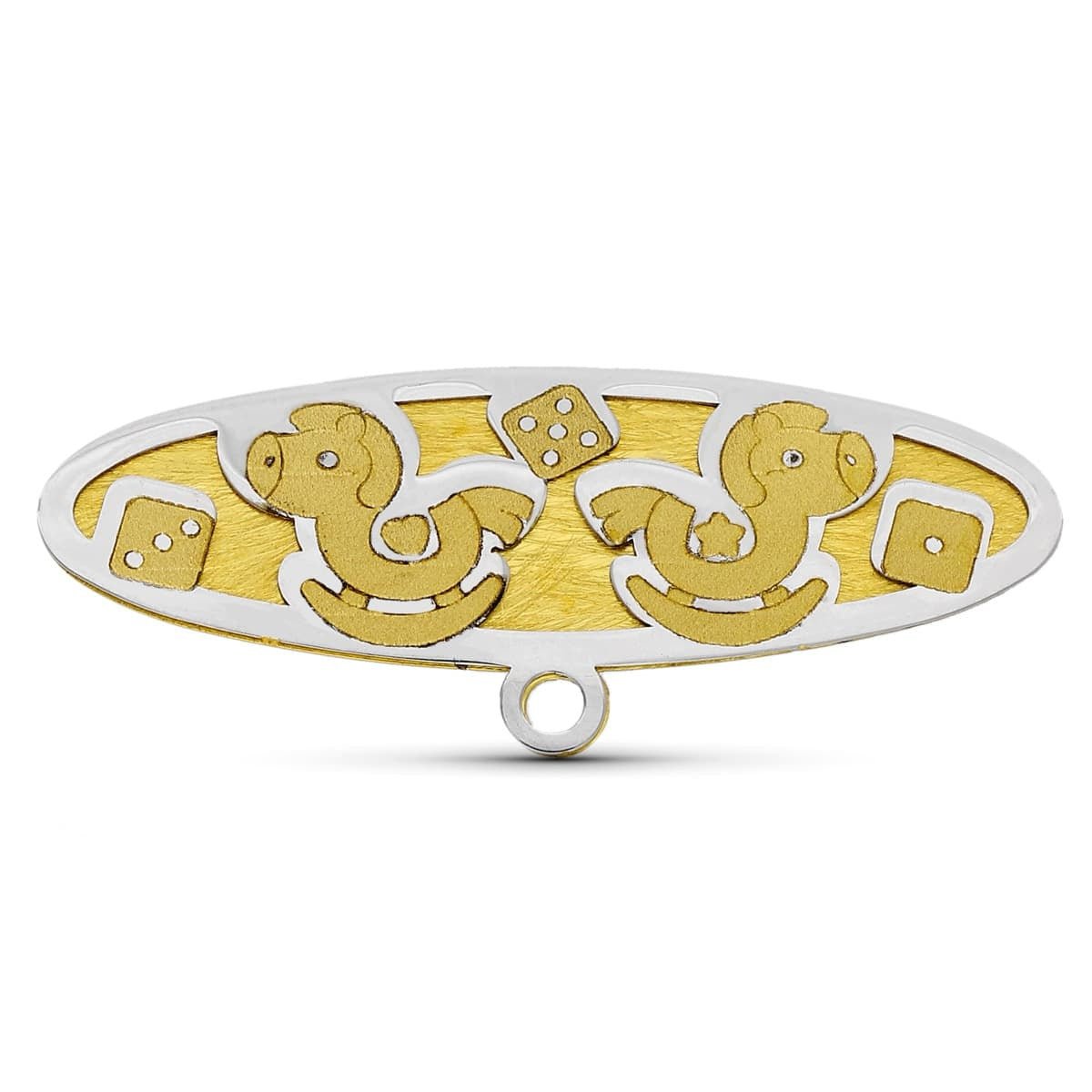 Épingle bébé , Or bicolore 18k - PARADOXE