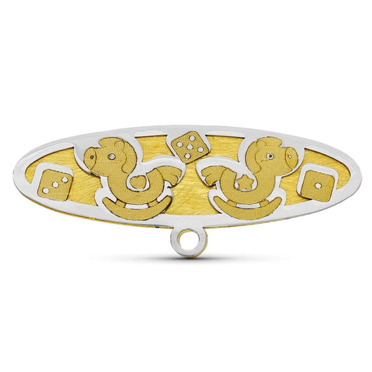 Épingle bébé , Or bicolore 18k - PARADOXE