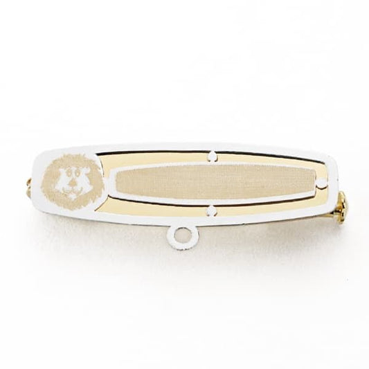 Épingle lion , Or bicolore 18k - PARADOXE