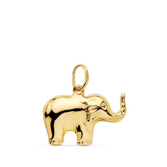 Pendentif éléphant lisse , Or 18k - PARADOXE