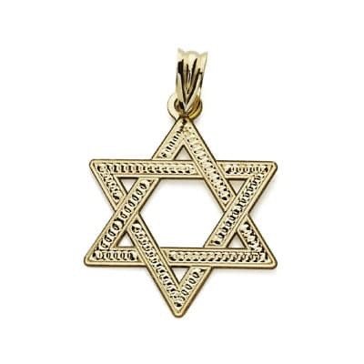 Pendentif étoile de david , Or 18k - PARADOXE