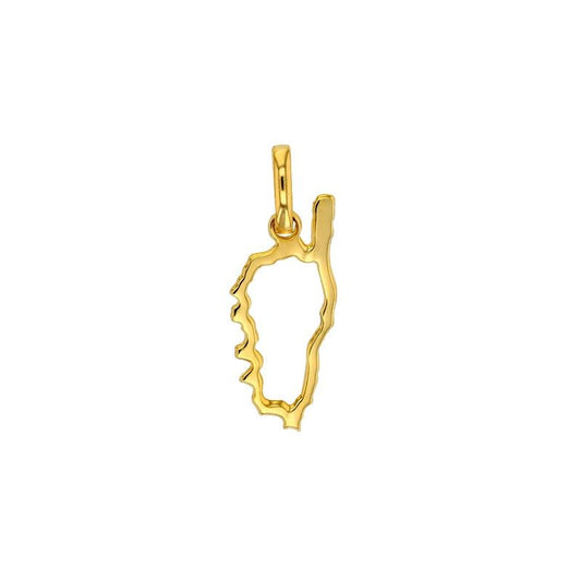 Pendentif forme Corse , Or 18k - PARADOXE
