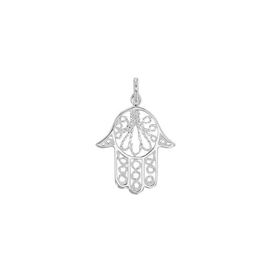 Pendentif main de Fatma grand modèle, argent 925 - PARADOXE