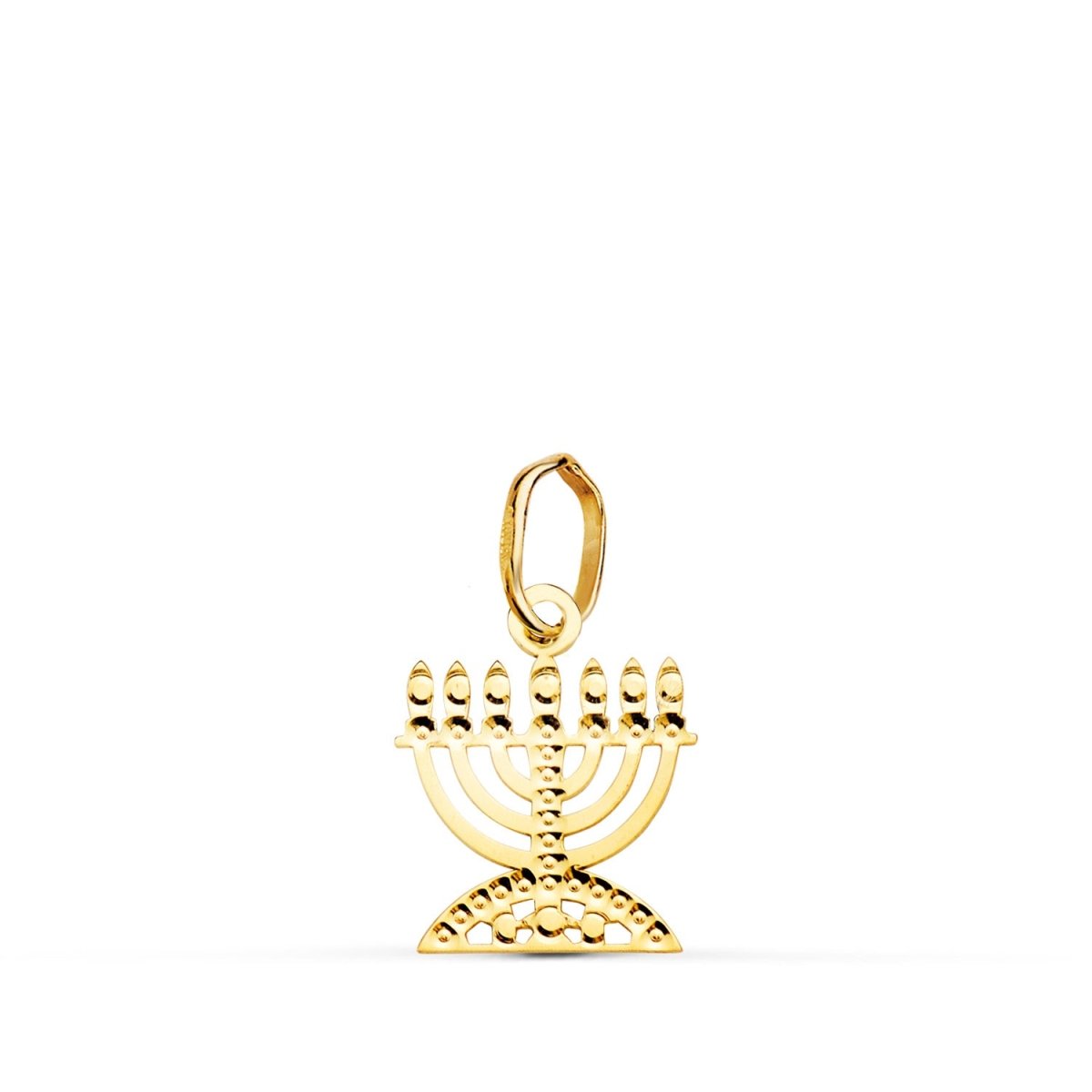 Pendentif menorah sculpté , Or 18k - PARADOXE