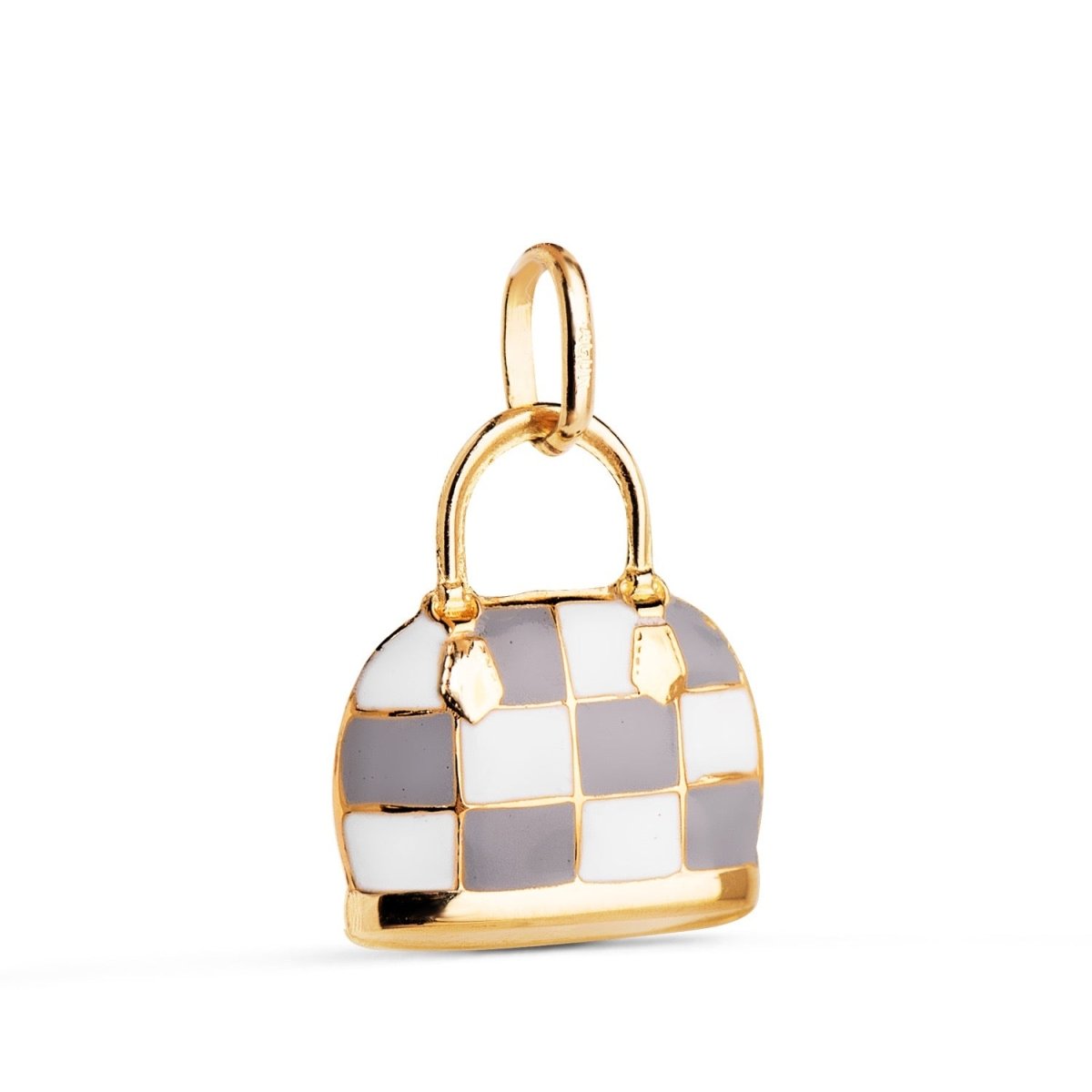 Pendentif sac a main a motif , Or 18K - PARADOXE