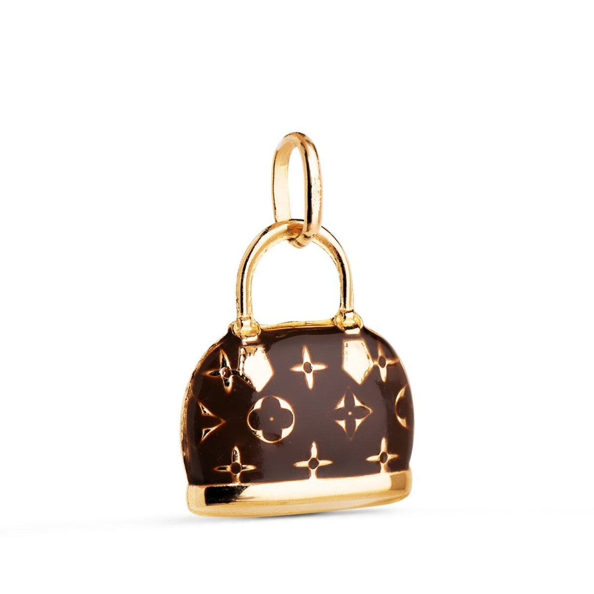 Pendentif sac a main a motif , Or 18K - PARADOXE