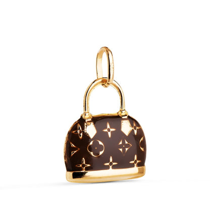 Pendentif sac a main a motif , Or 18K - PARADOXE