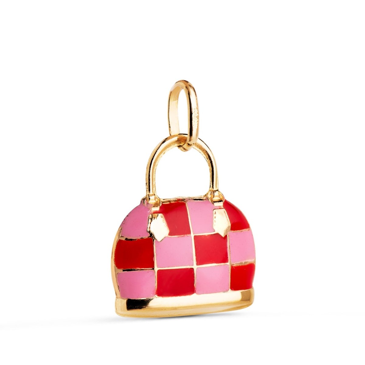 Pendentif sac a main a motif , Or 18K - PARADOXE