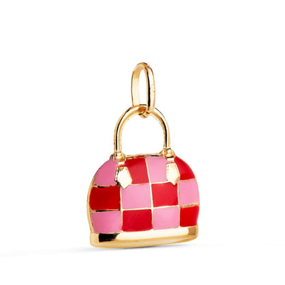 Pendentif sac a main a motif , Or 18K - PARADOXE