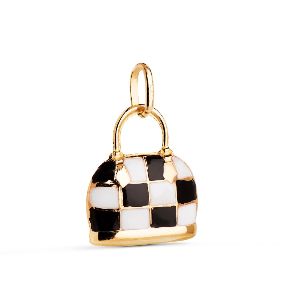 Pendentif sac a main a motif , Or 18K - PARADOXE