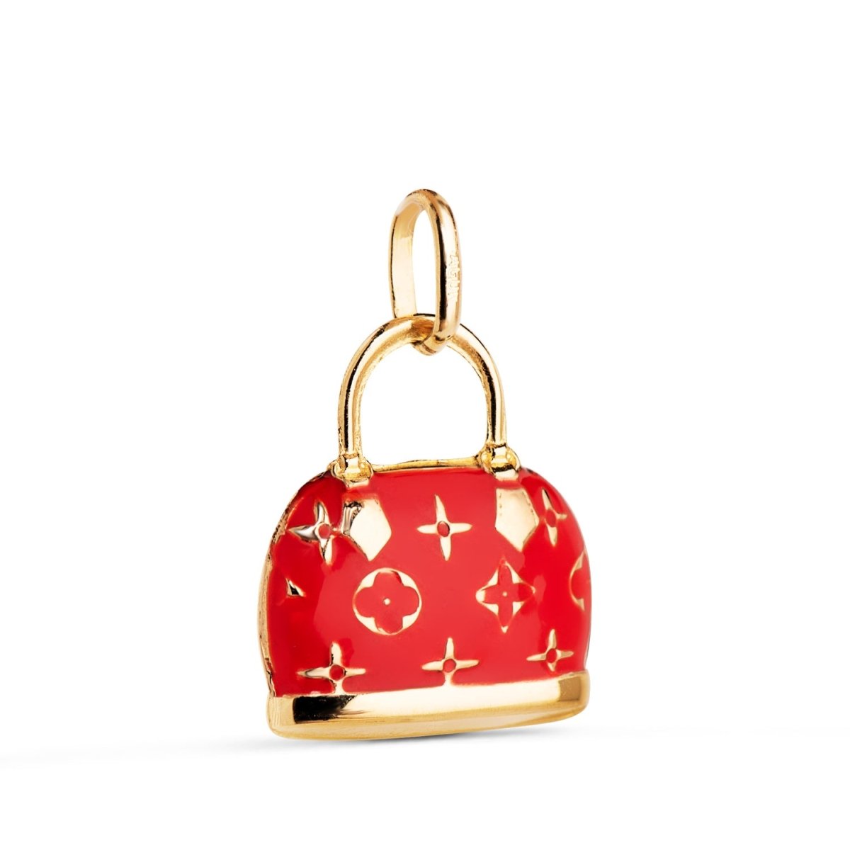 Pendentif sac a main a motif , Or 18K - PARADOXE
