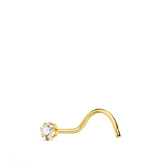 Percing nez diamants 0,03ct HSI ,Or 18K - PARADOXE