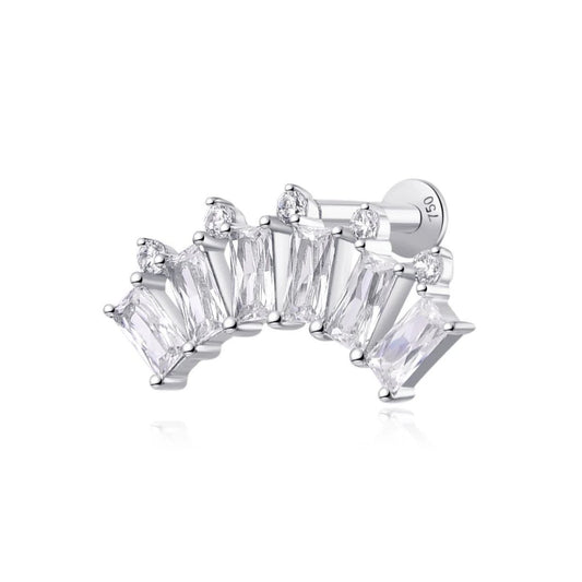 Piercing 11 zirconium , Or blanc 18K - PARADOXE