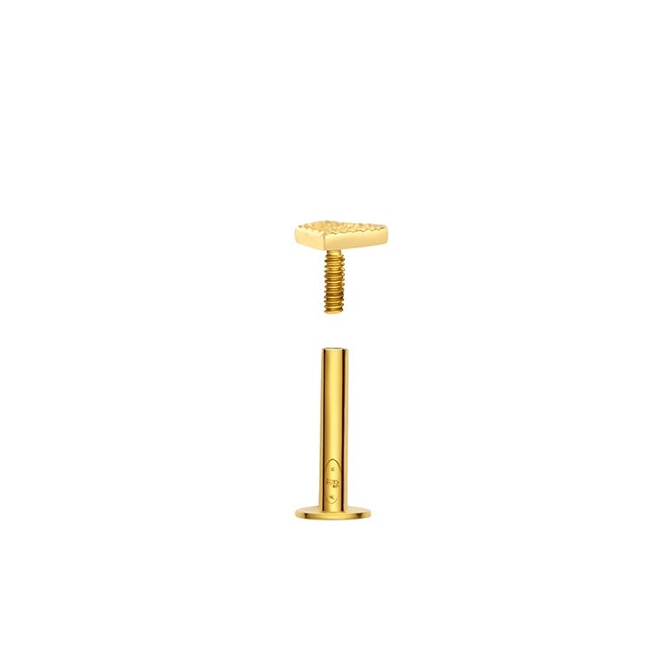 Piercing losange facetté , OR 18K - PARADOXE