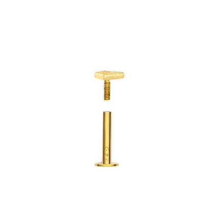 Piercing losange facetté , OR 18K - PARADOXE