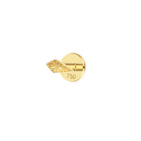 Piercing oreille losange facetté en or jaune 18 carats