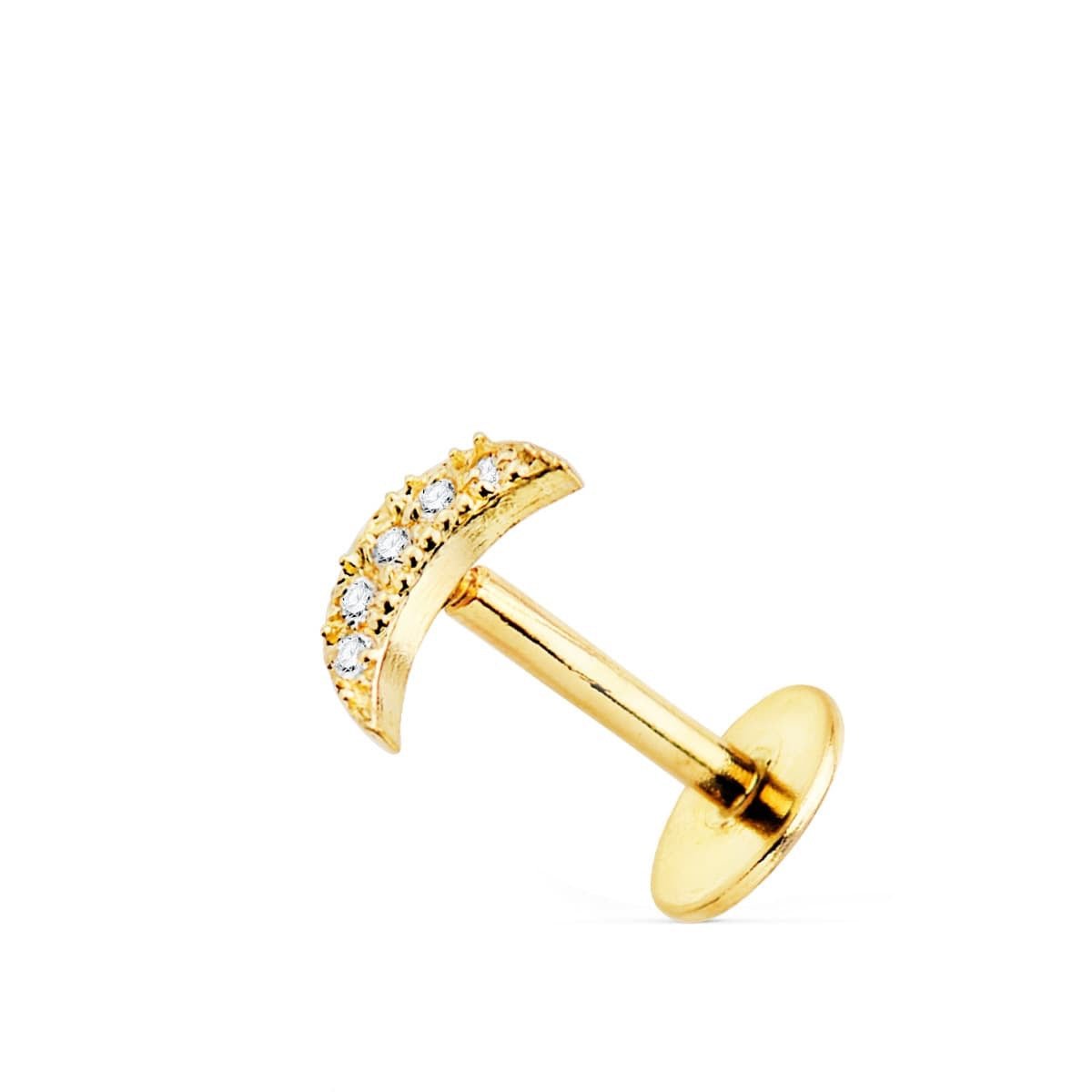 Piercing lune zircon,OR 18K . - PARADOXE