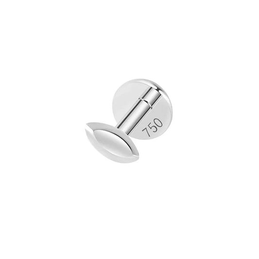 Piercing marquise facetté , OR blanc 18K. - PARADOXE